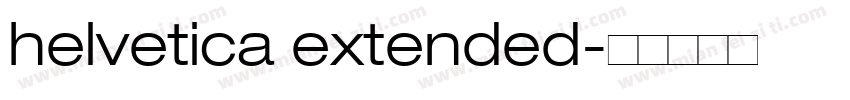 helvetica extended字体转换